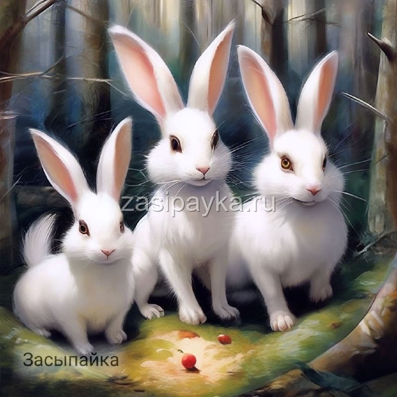🐰🐰🐰Дружба трех кроликов: Пушистика, Белоснежки и Шустрика🥕🥕🥕