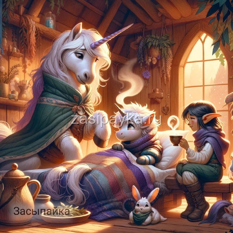 🦄Единорожка Прошка и волшебный Горячий Чай☕️