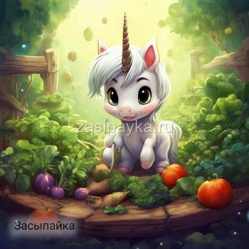🦄Единорожка Прошка и Волшебный Огород🌾☘️🌱🌿