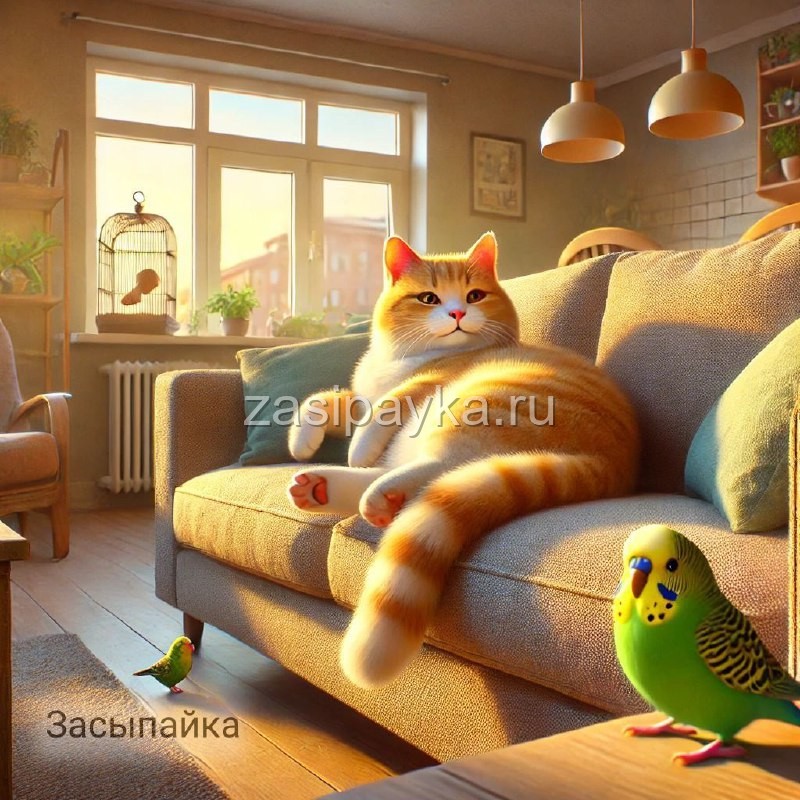 🦜 Гришка отправляется в полёт 🐈