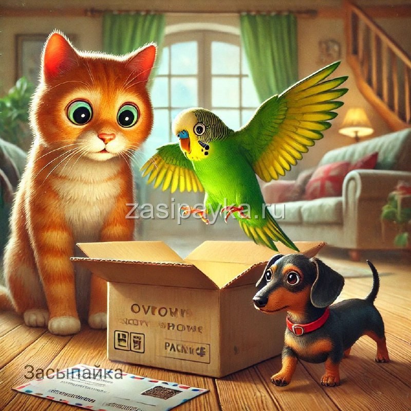🐈🦜Гришка — секретный почтальон