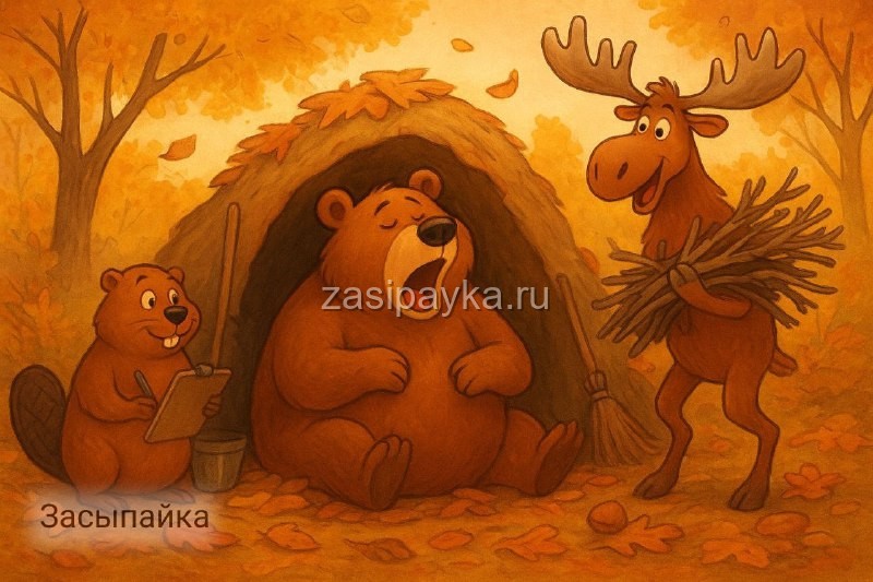 🐻 «Как Миша готовился ко сну, а друзья не давали скучать»
