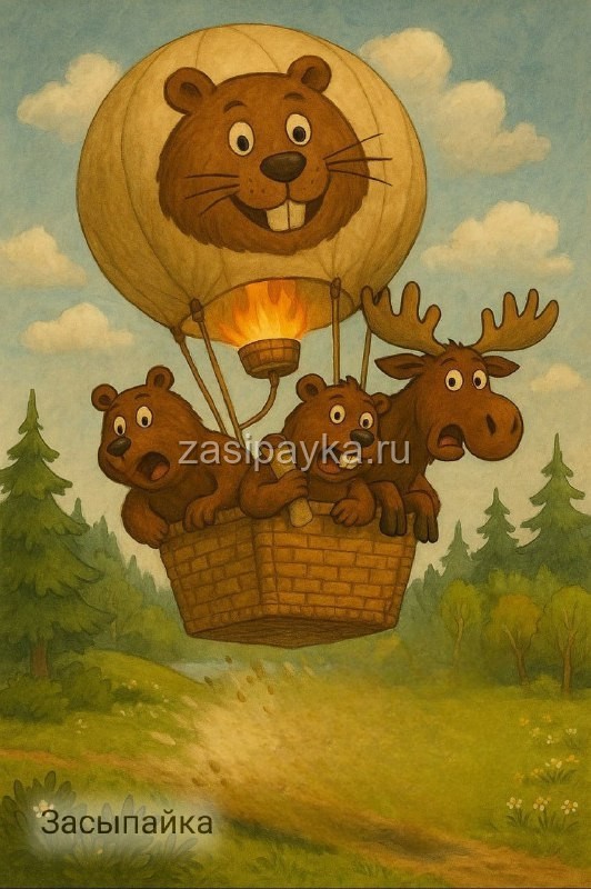 🐻🦫🫎Как мы летали на воздушном бобре (рассказ Бориса Бобра)