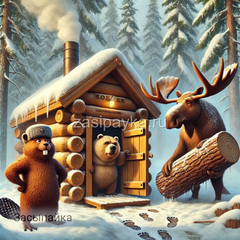 🐻🦫🫎Как мы строили баню (и что из этого вышло)