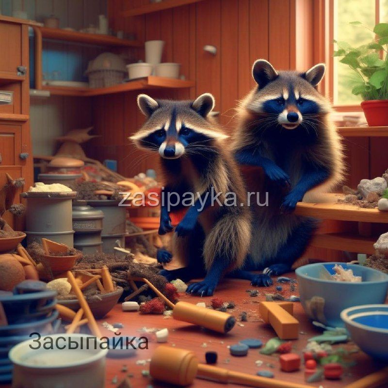 🦝Как подружились люди с енотами👨👩👦👦