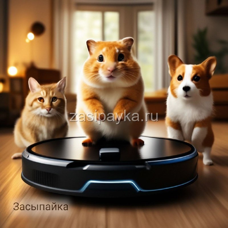 🤖Как робот-пылесос друзей к порядку приучил🐶🐱🐹 Очень порядочная сказка