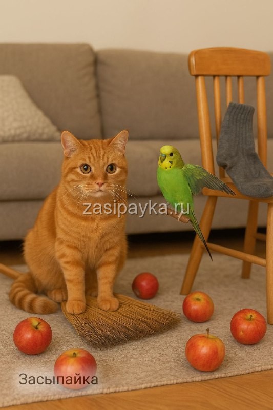 🐾 Кекс, Гришка и генеральная уборка