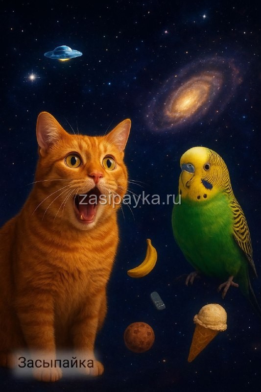 🌌 Кекс, Гришка и космическая пыль