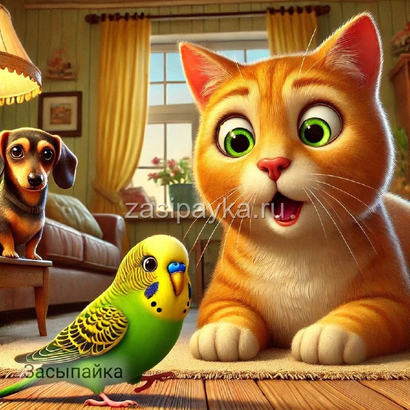 🐈🦜Кекс, Гришка и пропавший ⏰️