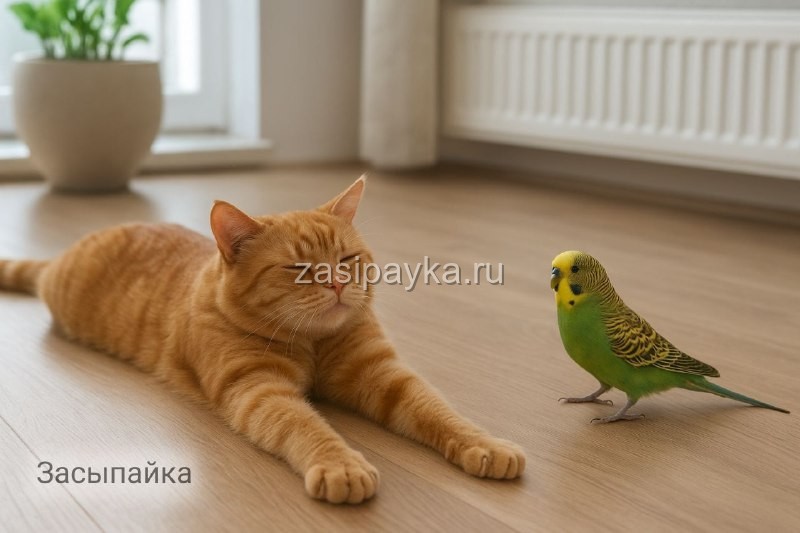 🐾 Кекс, Гришка и утренняя зарядка