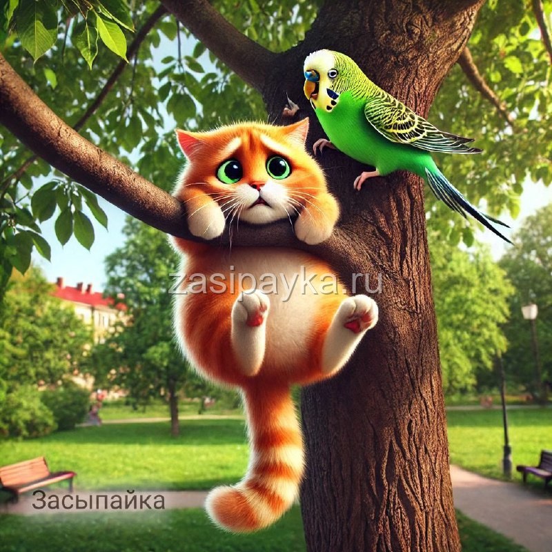 🐈Кекс и день прыжков без парашюта🪂🦜