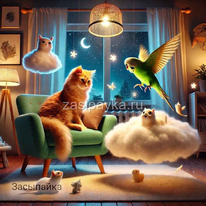 🐈Кекс и Гришка: Ночь Волшебных Снов🦜