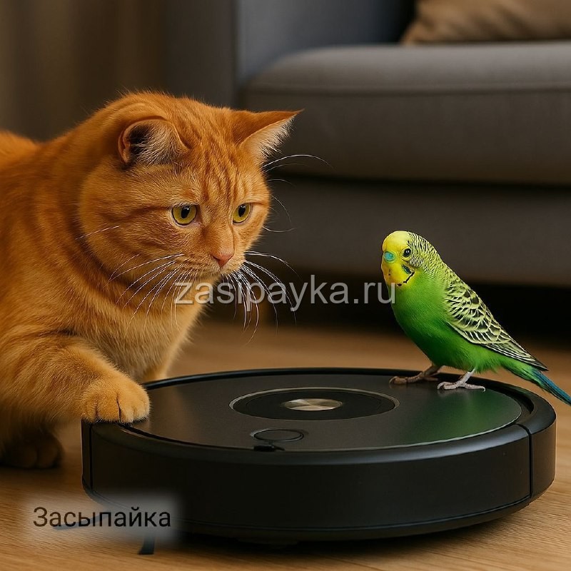 🐈🦜 Кекс против робопылесоса ✨