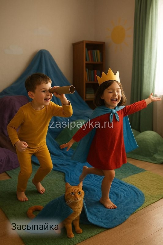 🐾✨ «Королевство Одеял и Кот-космонавт»