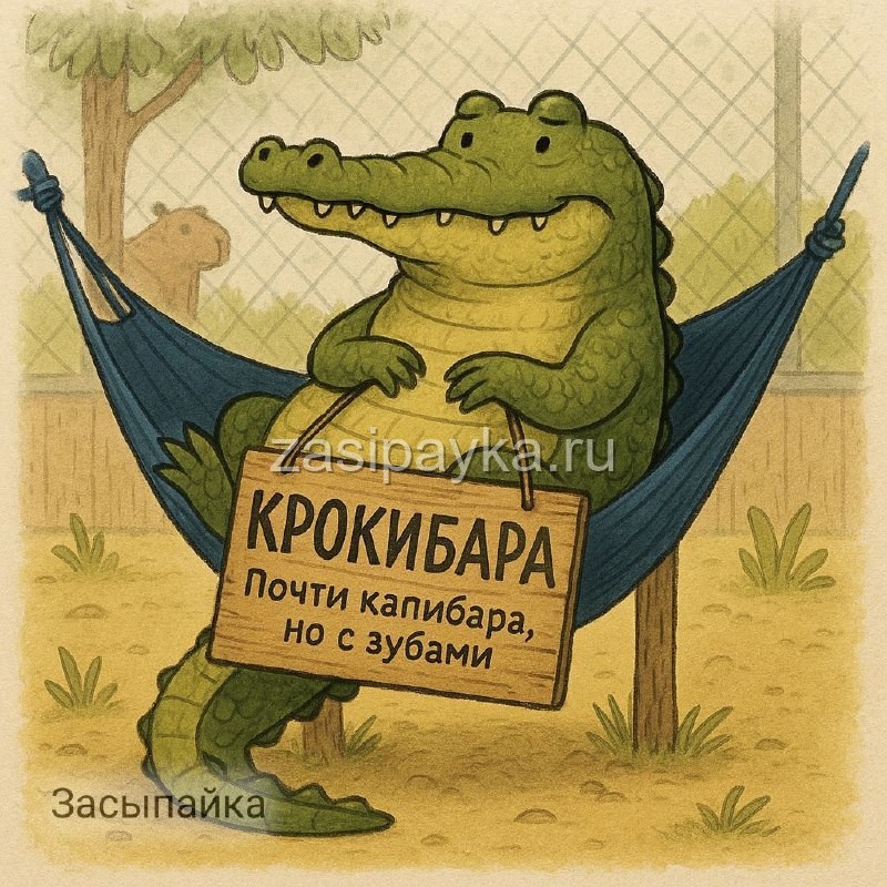 🐊Крокодил устраивается на работу капибарой (абсурдная сказка про зависть, эксперименты и принятие себя)