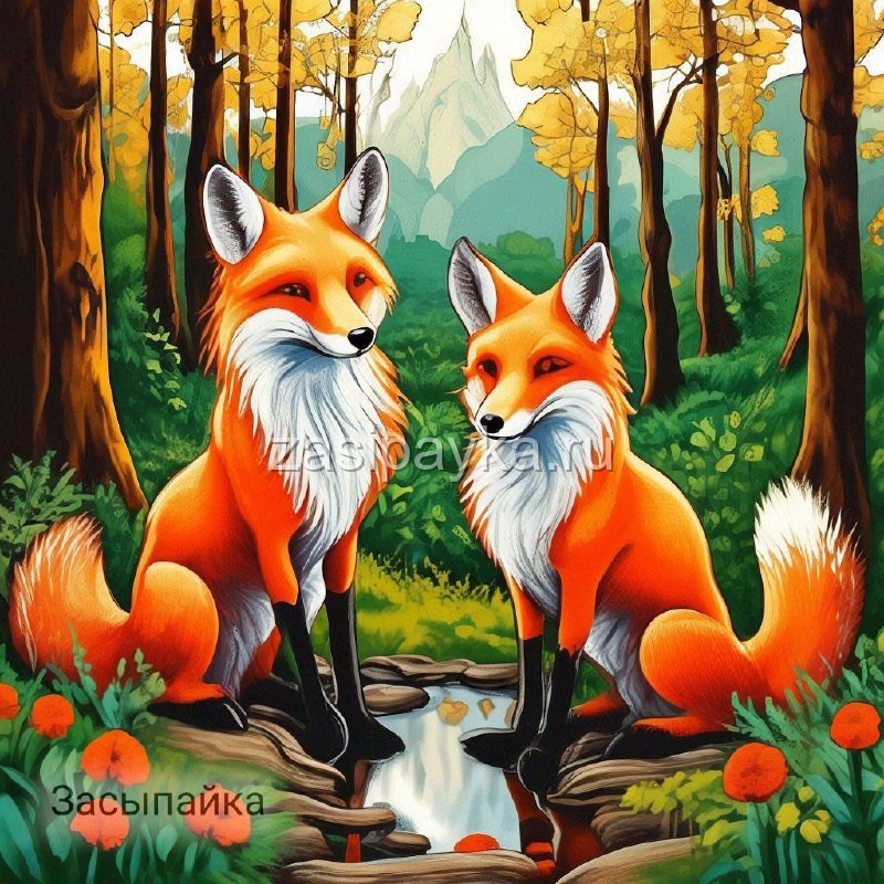 🦊Лиса-алчущая и лиса-хитрюга: соперничество на лесной поляне🦊