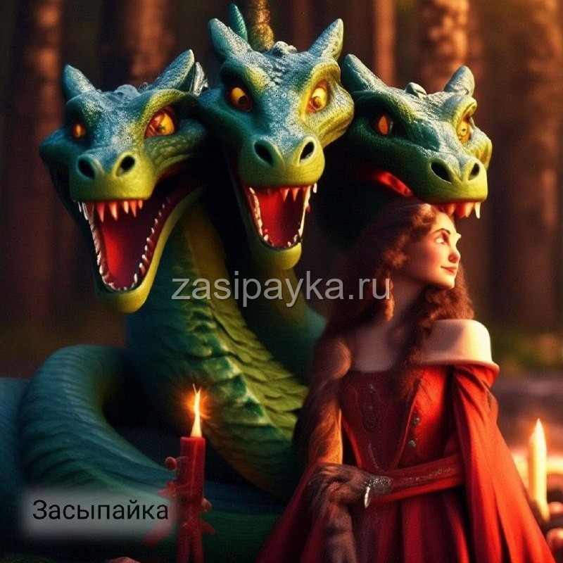 👸Марья Моревна и встреча с Змеем Горынычем🐉