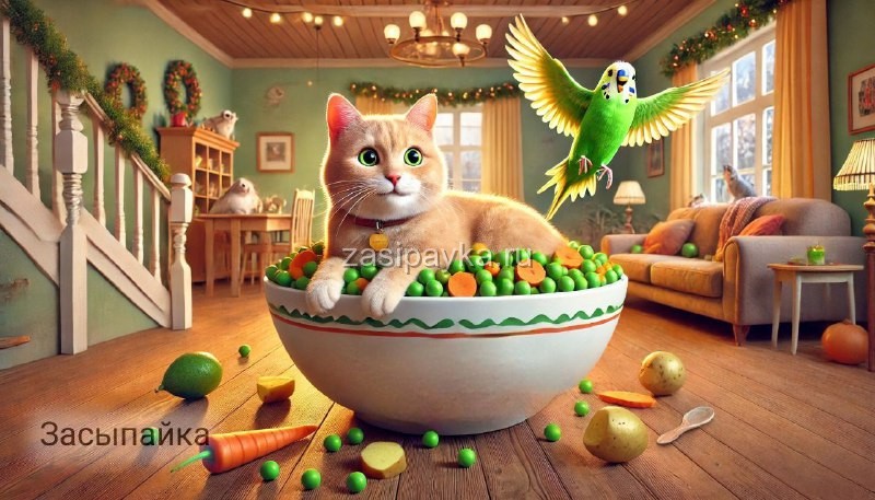 🍽️ Операция "Оливье"🐈🦜