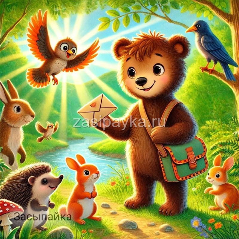 📨Почтальон Мишка и потерянные письма🐻