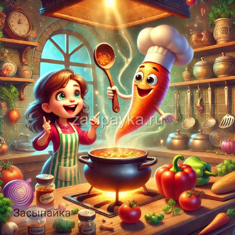 🍳Поварёшка, которая учила готовить👧