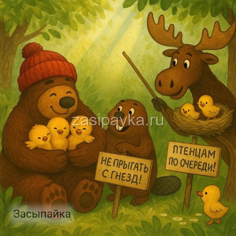 🐣 «Школа для птенцов» — сказка ко Дню защиты детей