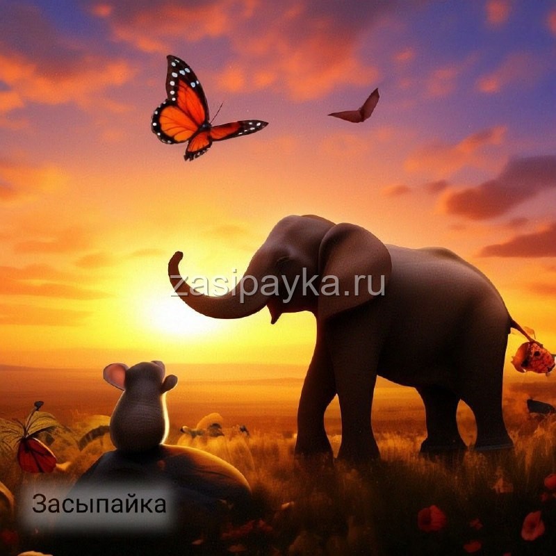 🐘 Сказка о Слоне и Мышке🐭 Дружественная сказка