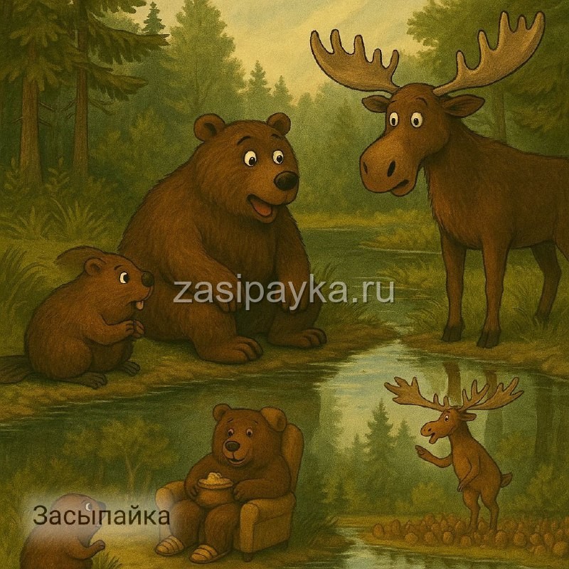 🐻🦫🫎Сказка о Зеркальном озере