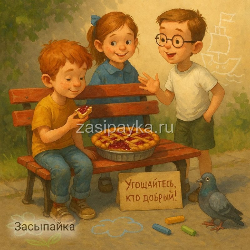 🎈Сказка «Пирог на Главной Скамейке»