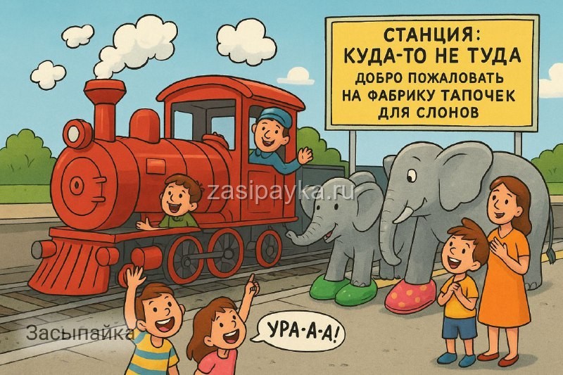 🚂✨ СКАЗКА «ПОЕЗД НА СТАНЦИЮ КУДА-ТО НЕ ТУДА»