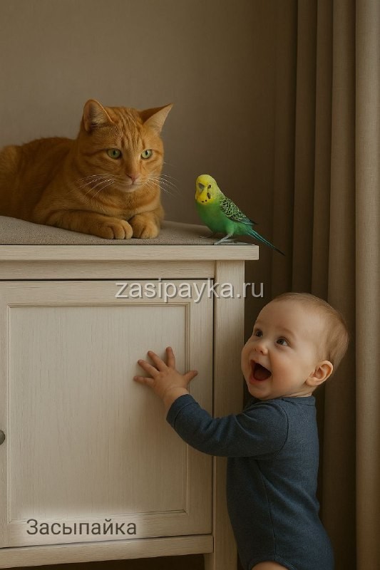 🐾 Сказка про Кекса, Гришку и маленького «охотника»