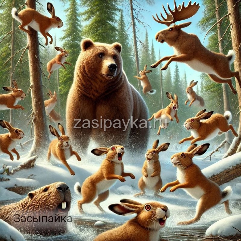 🦫🐻🦌 Спасение от мартовских зайцев