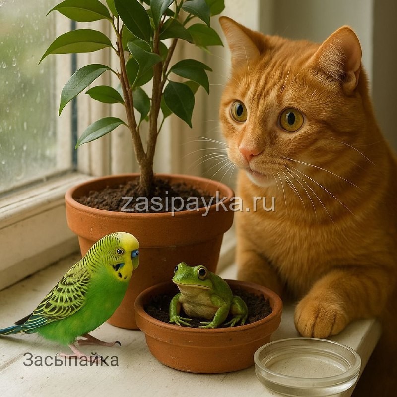 🌱 Тайна в цветочном горшке🐈🦜 Сказка про Кекса, Гришку и одного неожиданного соседа