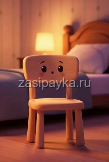 🌙 Вечерняя сказка ⠀ Как один стул решил лечь спать ⠀ ⠀ В одной комнате стоял самый обычный стул.
