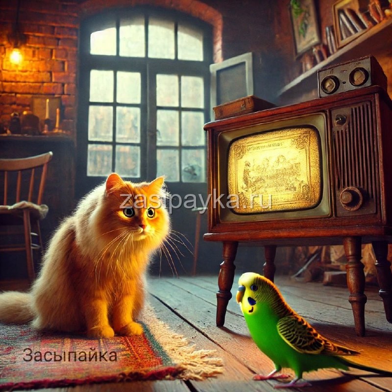 🐈🦜Загадка со старым телевизором📺