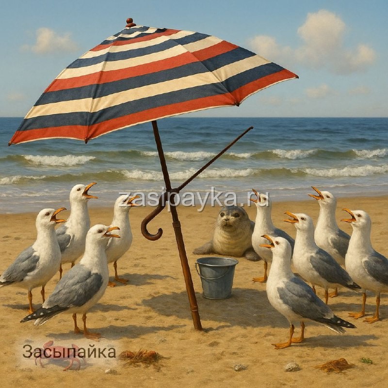 🎵 Зонтик и оркестр чаек☂️